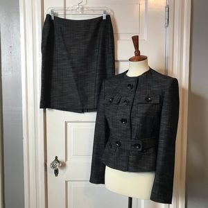 Anne Klein Suit Gray Petites Size 4P